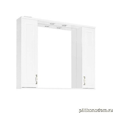 Style line Олеандр-2 Зеркальный шкаф 100 С, белый