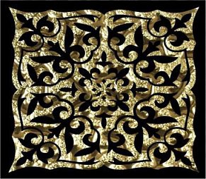 Росмозаика Вставка Катар золото 8х8 см