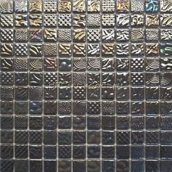 Gidrostroy Стеклянная мозаика L-028 Серая Глянцевая 2,5x2,5 31,7x31,7 см