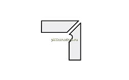 Interbau Nature Art 110 R10 Tangra Grau Плинтус ступени правый 31х36 см