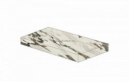 Atlas Concorde Russia Allure Капрайя Белая Матовая Ступень Угловая Правая 33x80 см