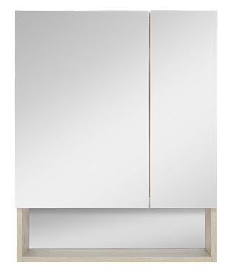 Зеркальный шкаф Misty Дунай - 60 с полочкой П-Дун04060-01