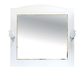 Зеркало Misty Эльбрус - 90 Зеркало белая эмаль П-Эль02090-011