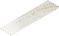 Italon Stellaris Carrara Ivory Nat Белая Матовая Ступень угловая правая 33х120 см