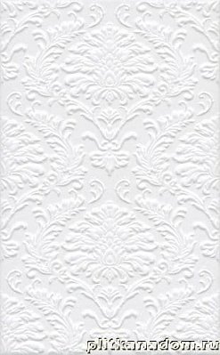 Керама Марацци Петергоф 6308 Настенная плитка белый структура 25х40
