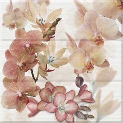 Absolut Keramika Aure Orchides Мarron Панно 45х45 (3 шт.)