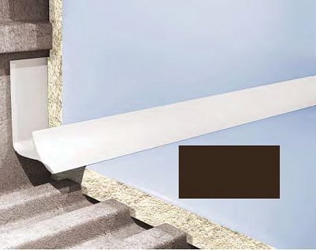 Cezar Профиль для плитки внутренний 9мм шоколадный 0,9х250 см