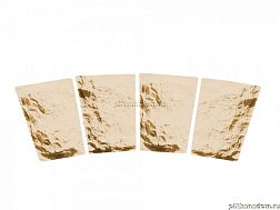 UniStone Трапеция каменная Желтый Обход для арок 10,6x20,7x4,2 см