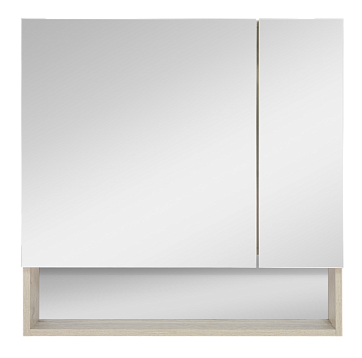 Зеркальный шкаф Misty Дунай - 75 с полочкой П-Дун04075-01