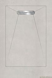 Aquanit Envelope Душевой поддон из керамогранита, цвет Beton Beyaz, 90x135