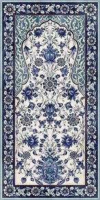 Керама Марацци Ковры VT-A22-SG5918R Орнамент Синий обрезной Декор 119,5х238,5 см