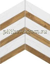 Ametis Supreme SM02-SI04 Gold Chevron Микс Неполированная Мозаика 29х37,5 см