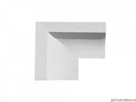 UniStone Шамот угловой Белый Обход окна 25,5х25,7x15,7 см