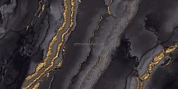 Ocean Ceramic Dusky Gold 4 High Glossy Черный Глянцевый Керамогранит 60x120 см