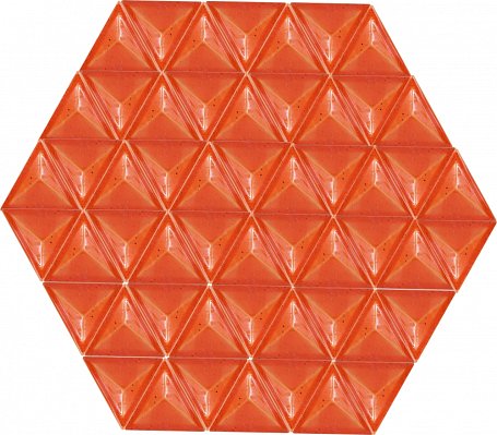 ПентаКерамика Треугольник 1 Настенная плитка ручной работы 14,4х14,4 см