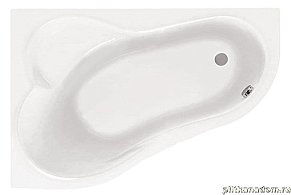 Santek Ибица 1WH112390 Акриловая ванна асимметричная 150х100 левосторонняя с гидромассажем Комфорт