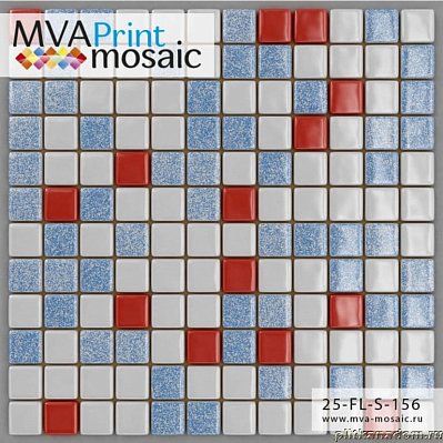 MVA-Mosaic 25ST-S-156 Стеклянная мозаика 31,7x31,7 (2,5х2,5)