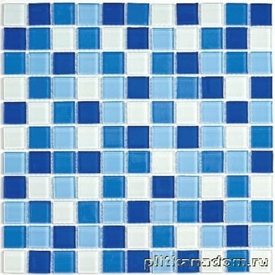 Bonaparte Мозаика стеклянная Blue wave-3 30х30