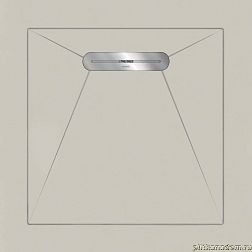 Aquanit Envelope Душевой поддон из керамогранита, цвет Serena Gri 441, 90х90