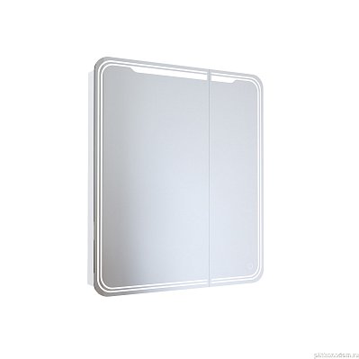 Зеркало шкаф Mixline Виктория 700*800 (ШВ) 2 створки, правый, сенсорный выкл, светодиодная подсветка (547257)