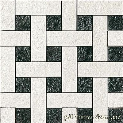 Gardenia Versace Palace Stone 114348 Black-White Chesterfield Мозаика 39,4х39,4