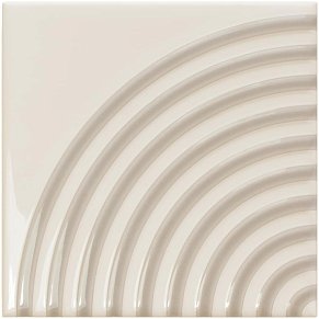 Wow Twister Twist Vapor Greige Белая Глянцевая Настенная плитка 12,5x12,5 см