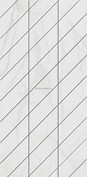 Ametis Supreme Gold Фальшмозаика SM02 Corner Белый Неполированный Декор Правый 29,8x59,8 см