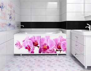 Метакам Ультралегкий Арт Экран под ванну 1,7 м Дикая орхидея
