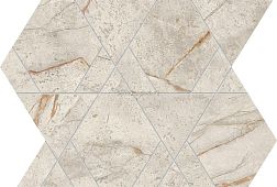Atlas Concorde Marvel Diva White Everest Triangle Lapp. Серая Мозаика 28,9х33,4 см