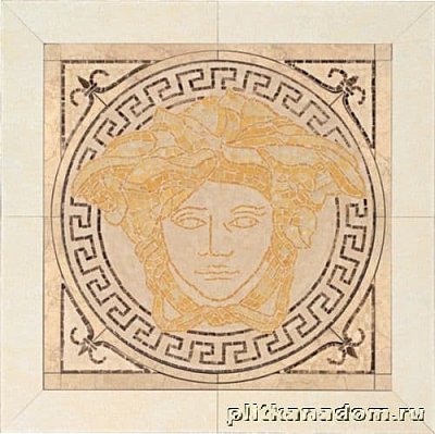 Gardenia Versace Palace Pav.14237 Oro-Beige Medusa Панно керамика 41х41