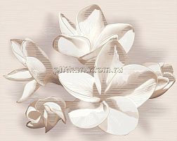 Azori Amati Plumeria Beige Панно 50,5х40,2 (из 2-х плиток) см