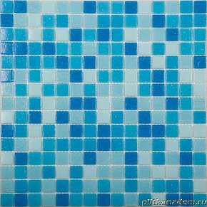 NS-mosaic Econom series MIX1 Мозаика стеклянная синия 32,7х32,7 см