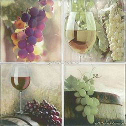 Absolut Keramika Raisin Set A Декор 10х10 (4 шт.) см