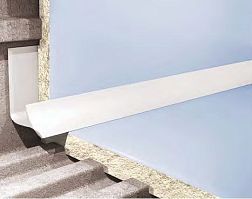 Cezar Профиль для плитки внутренний 7мм белый 0,7х250 см