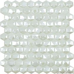 Vidrepur Hexagon Мозаика Hex Diamond № 350D Белый (на сетке) 31,7х31,7