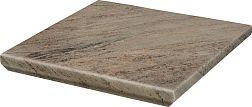 Paradyz Mattone Pietra Beige Бежевая Матовая Ступень угловая с капиносом 33х33 см