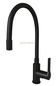 Mixline Round Black 553222 Смеситель для кухни, гибкий излив