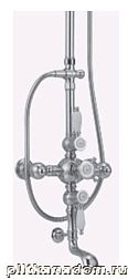 Huber Victorian 592.VN32H.CR Настенная система душ или ванна, термосмеситель, верхний душ D30 и ручной душ