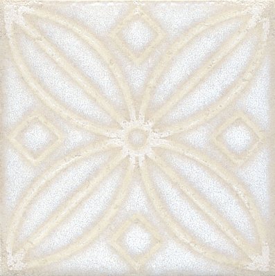 Керама Марацци Амальфи STG-A402-1266 Орнамент белый Вставка 9,9х9,9 см