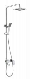 Bravat Rael F6333367CP-A-RUS Душевая колонна со смесителем для ванны, поворотный излив, хром