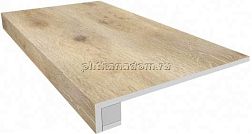 Ametis Selection SI01 Oak Серая Неполированная + Подступенок (14,5x120) Ступень 33х120 см