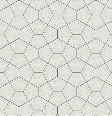 Jet Mosaic Pentagon Floor PEN-CL Мозаика 67,4x53,2 см