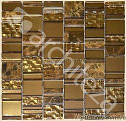 Architeza Pantheon PAN_ ANT_38 Стеклянная мозаика 30х30 разноформатная см