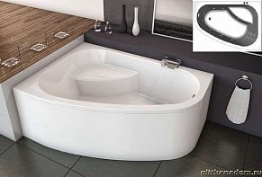 Kolpa San Chad S Акриловая ванна, левая, комплектация Optima 170х120
