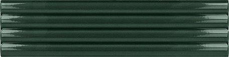 Equipe Costa Nova 28485 Onda Laurel Green Glossy Зеленая Глянцевая Настенная плитка 5x20 см