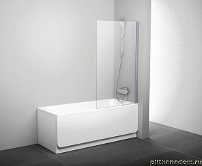 Ravak Pivot PVS1-80 белая, транспарент, шторка для ванны