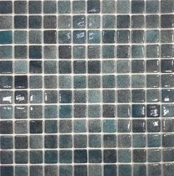 Gidrostroy Стеклянная мозаика QN-011 Синяя Глянцевая 31,7x31,7 (2,5х2,5) см