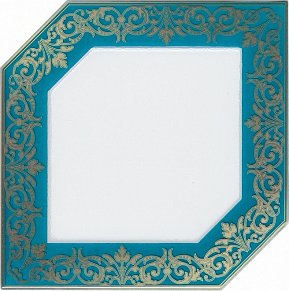 Керама Марацци Клемансо HGD-C250-18000 Декор бирюзовый 15х15 см