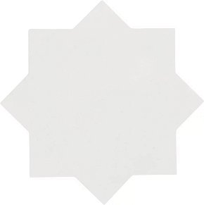 Equipe Kasbah 29076 Star Bone Белый Матовый Керамогранит 16,8х16,8 см