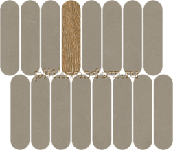 Vives New York Mosaico Rockaway Gris Коричневая Матовая Мозаика 27x31 см